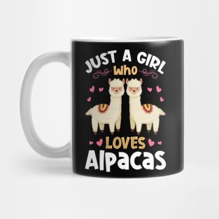 Just a Girl Who Loves Alpacas Gift Mug